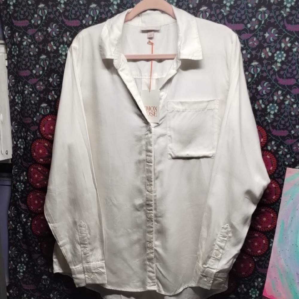 Knox Rose Ivory Button-Up Shirt